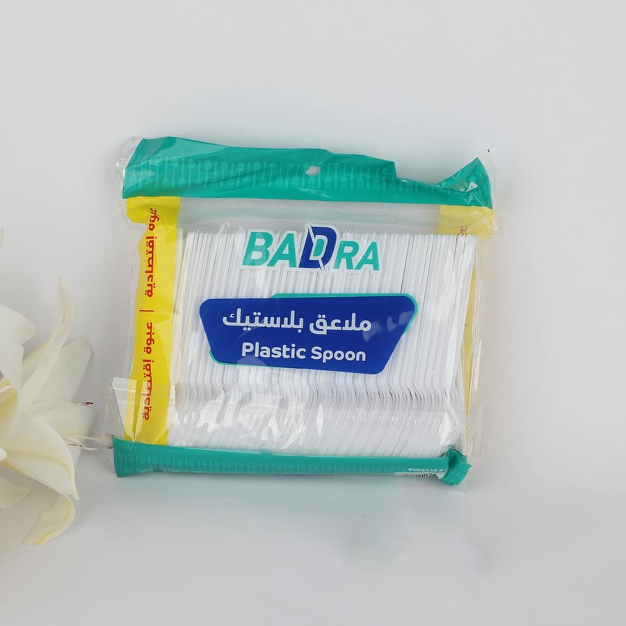 ملاعق  بلاستيك ابيض  160 حبة