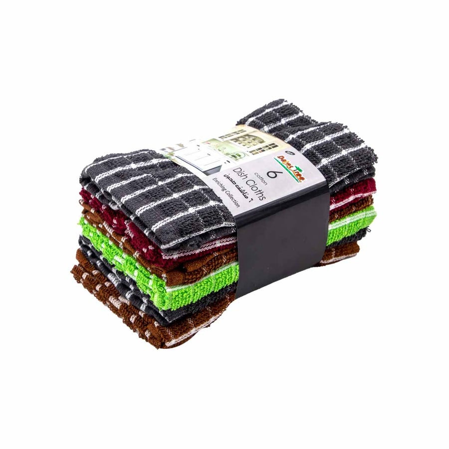 فوط  مطبخ ملون 6 قطعة 33*33سم