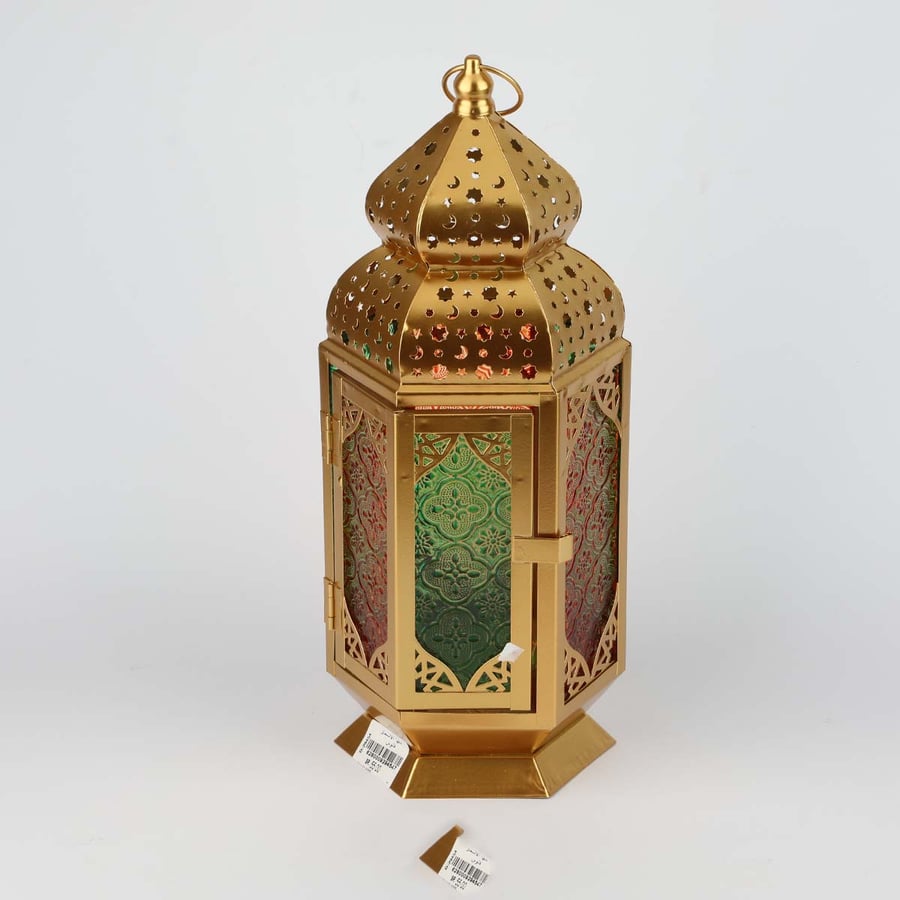 Ramadan lantern gold height 37 cm