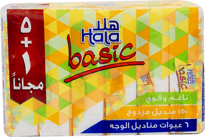 مناديل هلا ناعمة 6 عبوات