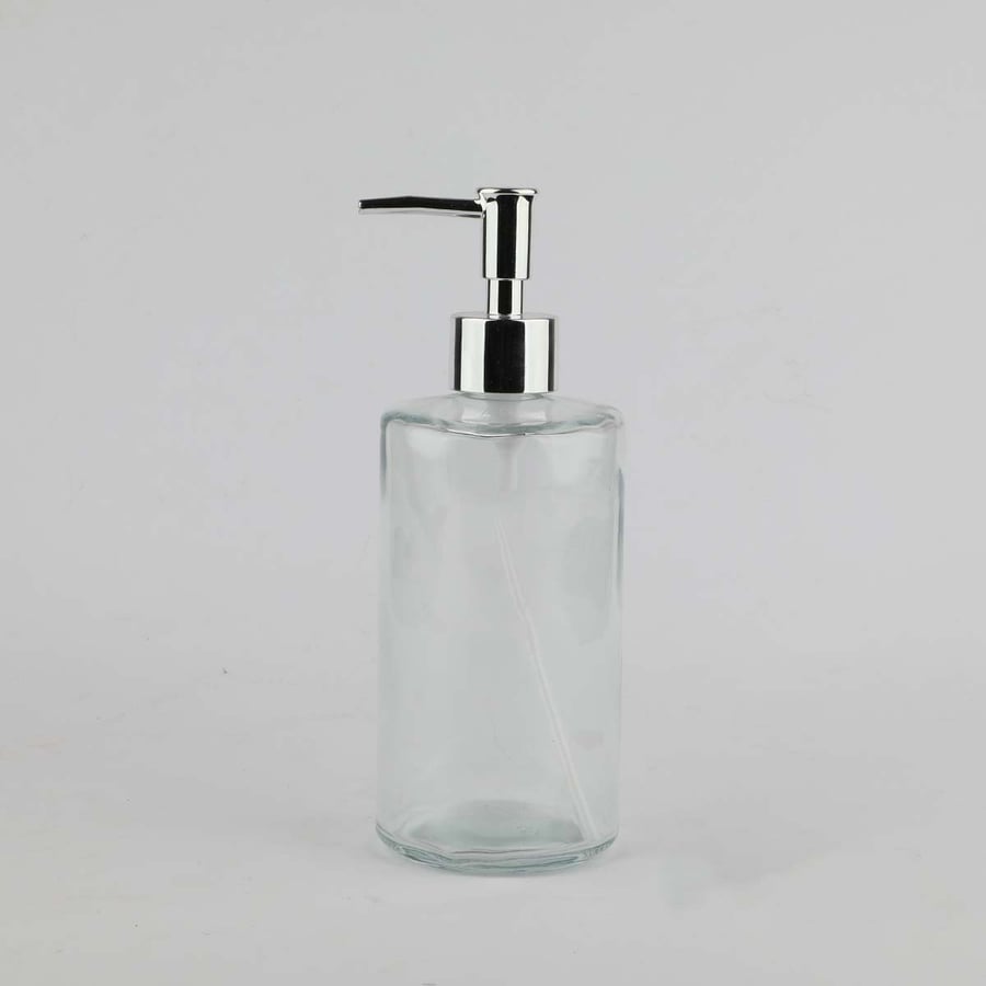 Liquid soap bottle glass size 20cm height