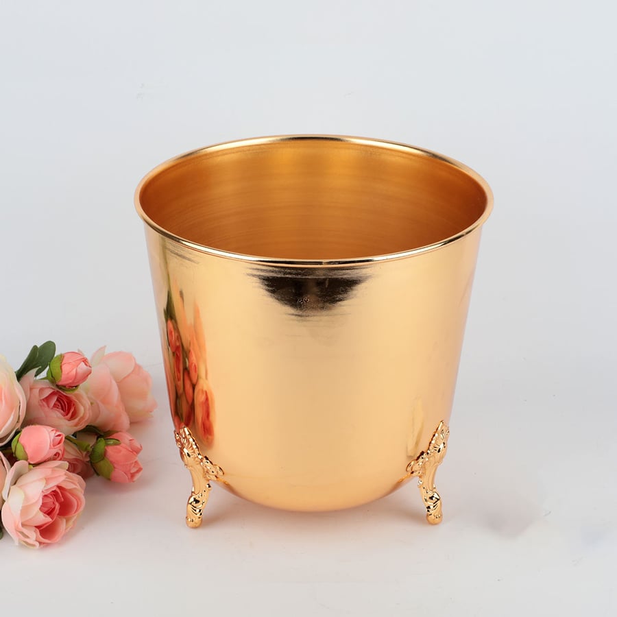 Golden iron planting container size 21*22cm