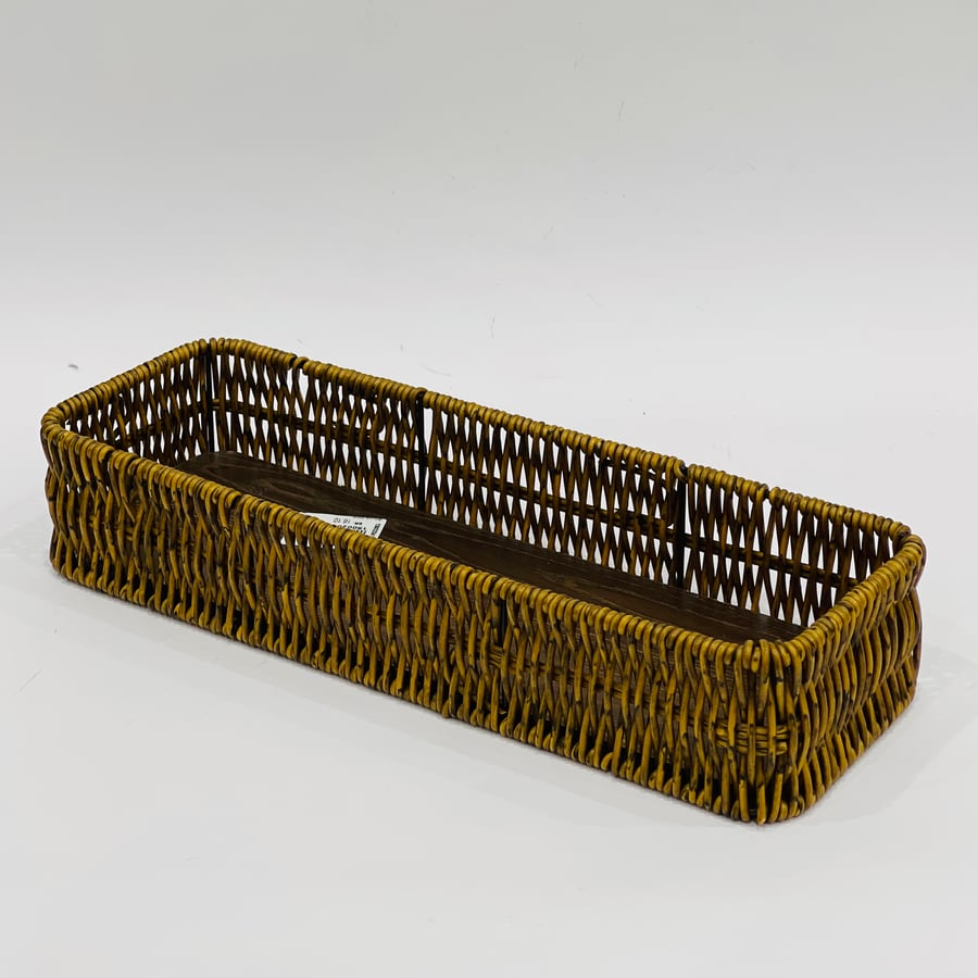 Woven palm leaf tray size 34*12*6 cm