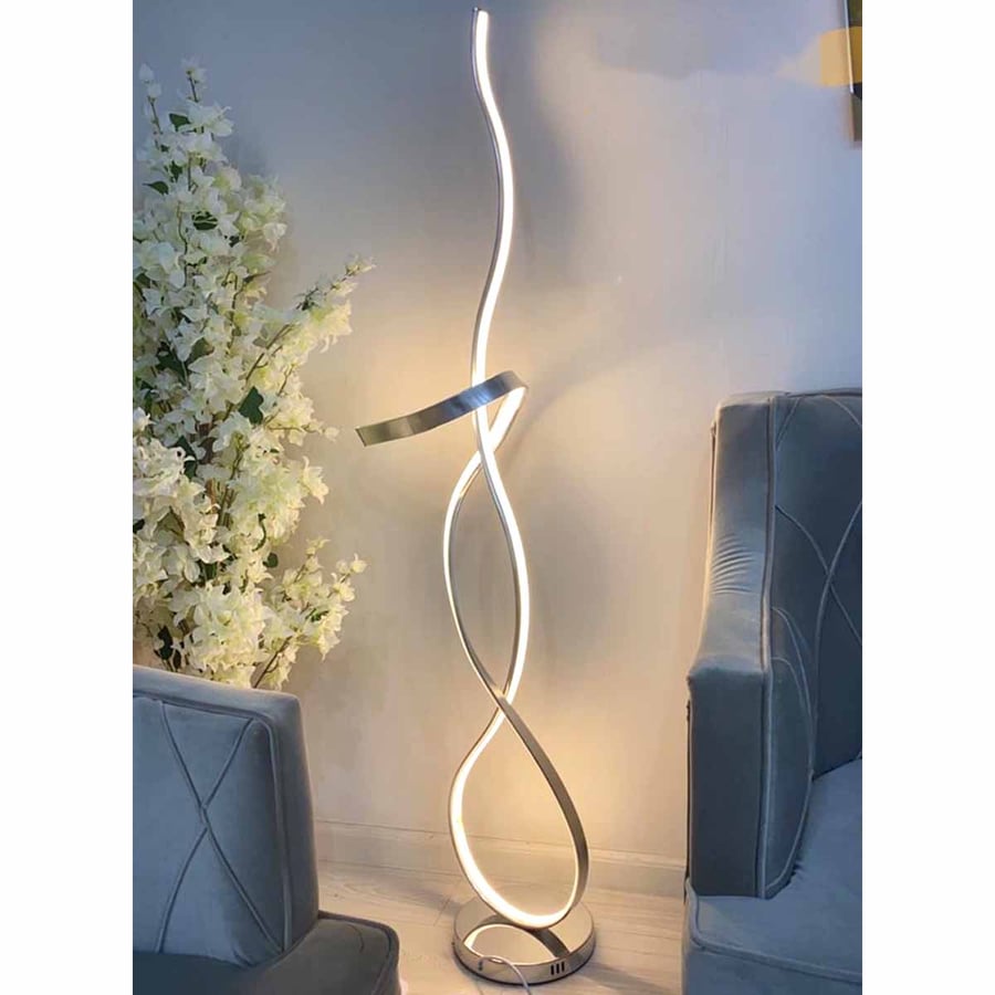 Silver abjora with LED lighting, size 160 cm height