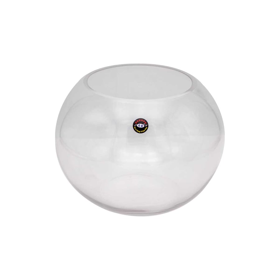 Small/medium round glass vase 9*9*7 cm
