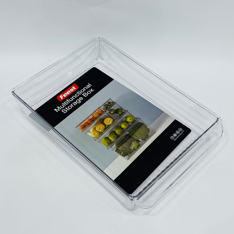 Transparent refrigerator organizing rack acrylic size 30*20 cm