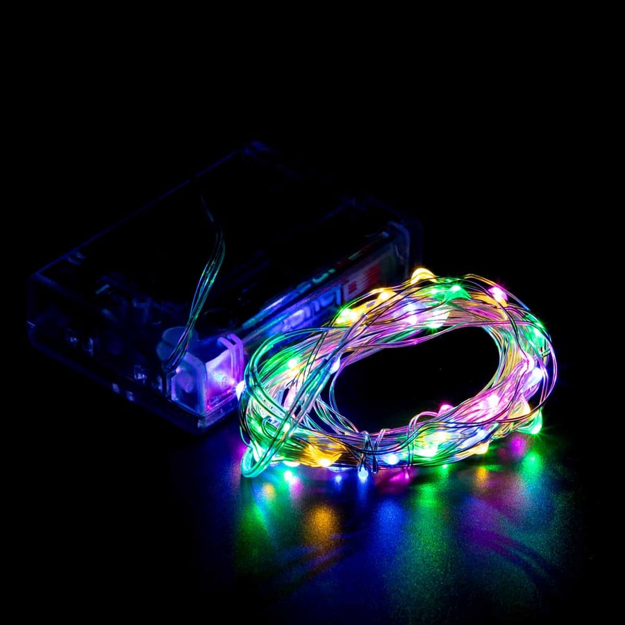 سلك بطارية مضيئ 6 متر LED