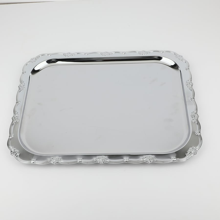 طوفرية تقديم فضي مقاس 40*32  سم