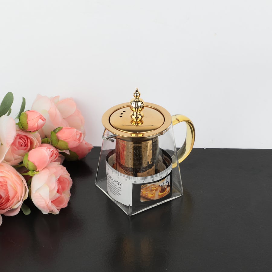 Glass pitcher with stainless steel filter 350 ml