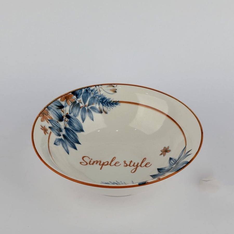 Ceramic bowl with decoration, 19 cm size