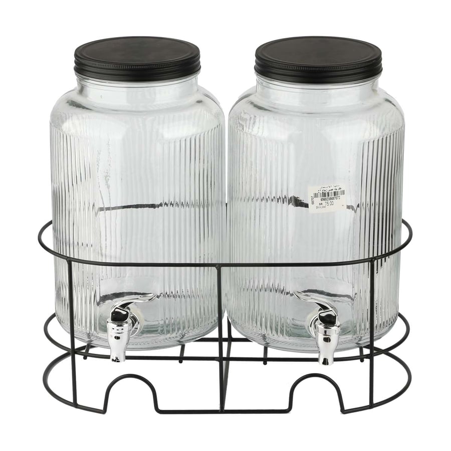Jack glass set with base, 2 pieces
