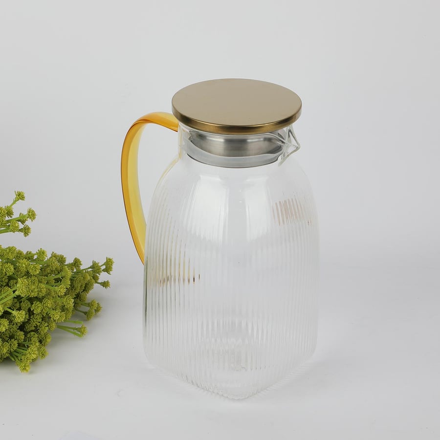 Glass jar with stainless steel lid 1700 ml