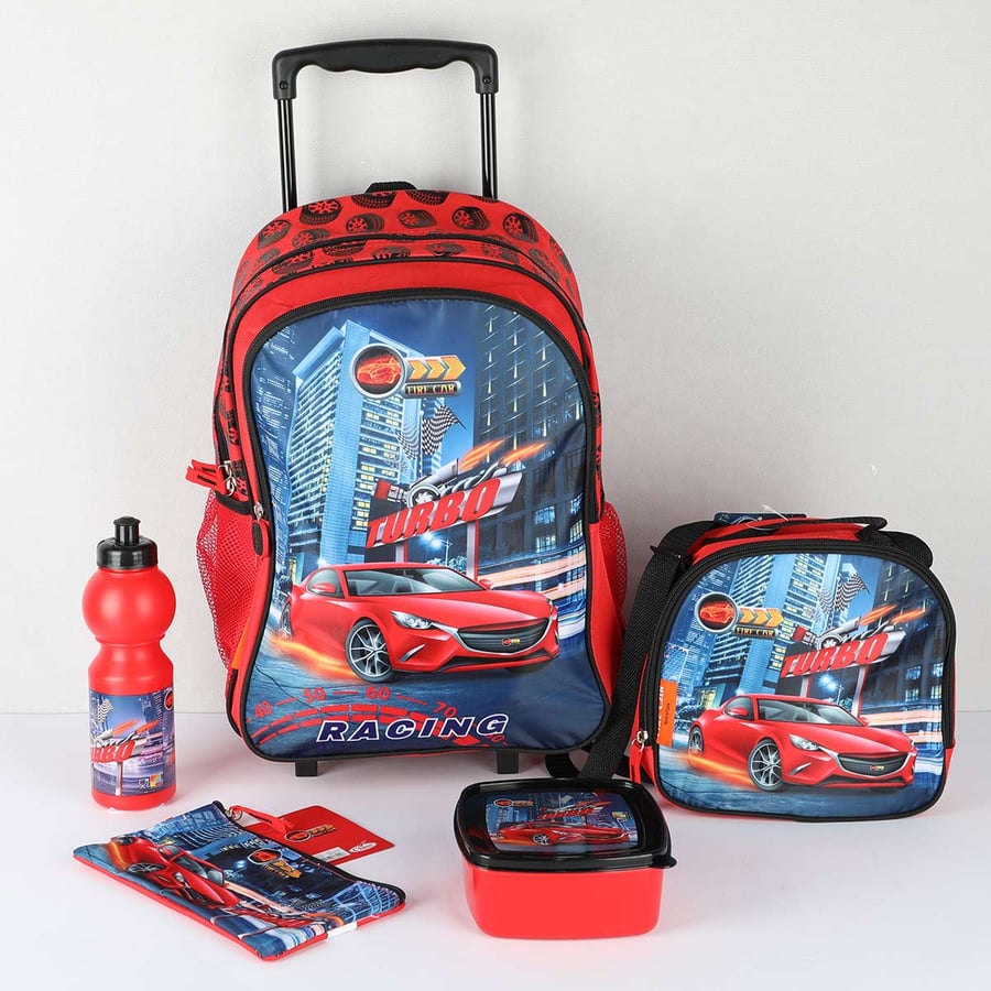 School bag set with 5 pieces, size 45*30 cm