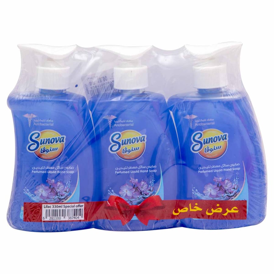 سنوفا صابون سائل ومعطر لليدين برائحة زهرة الليلك
