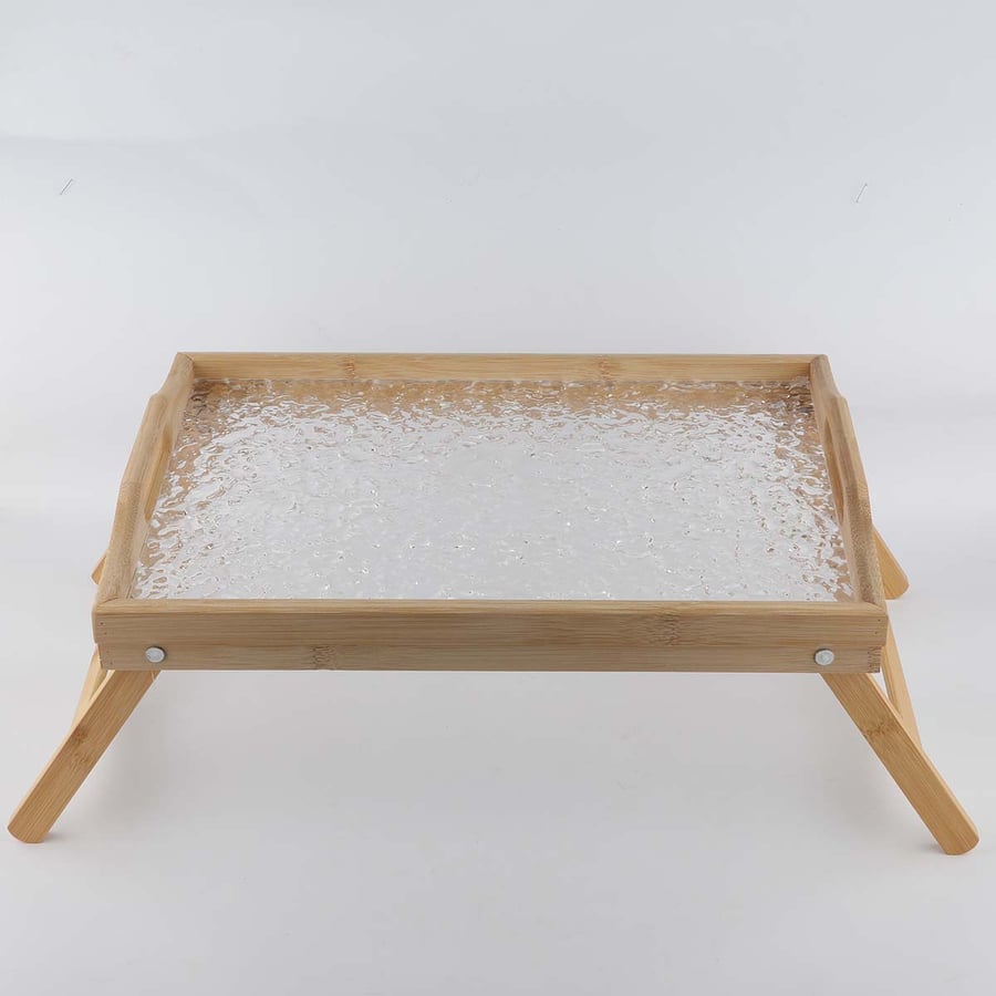طوفرية اكراليك مع خشب مقاس 50*30سم