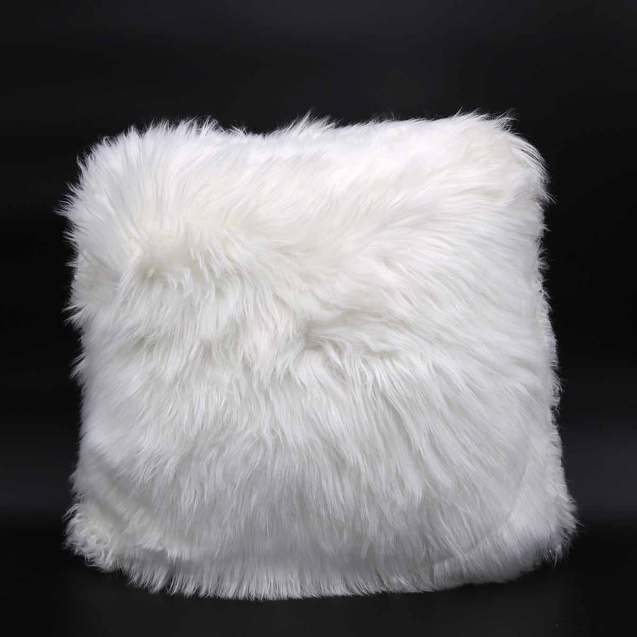 White soft pillow fur