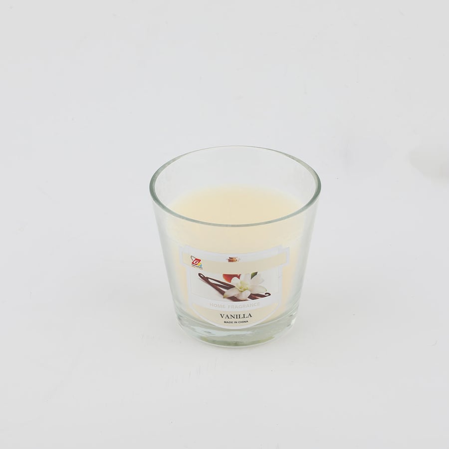 شمع معطر  بكاس برئحة فانيلا