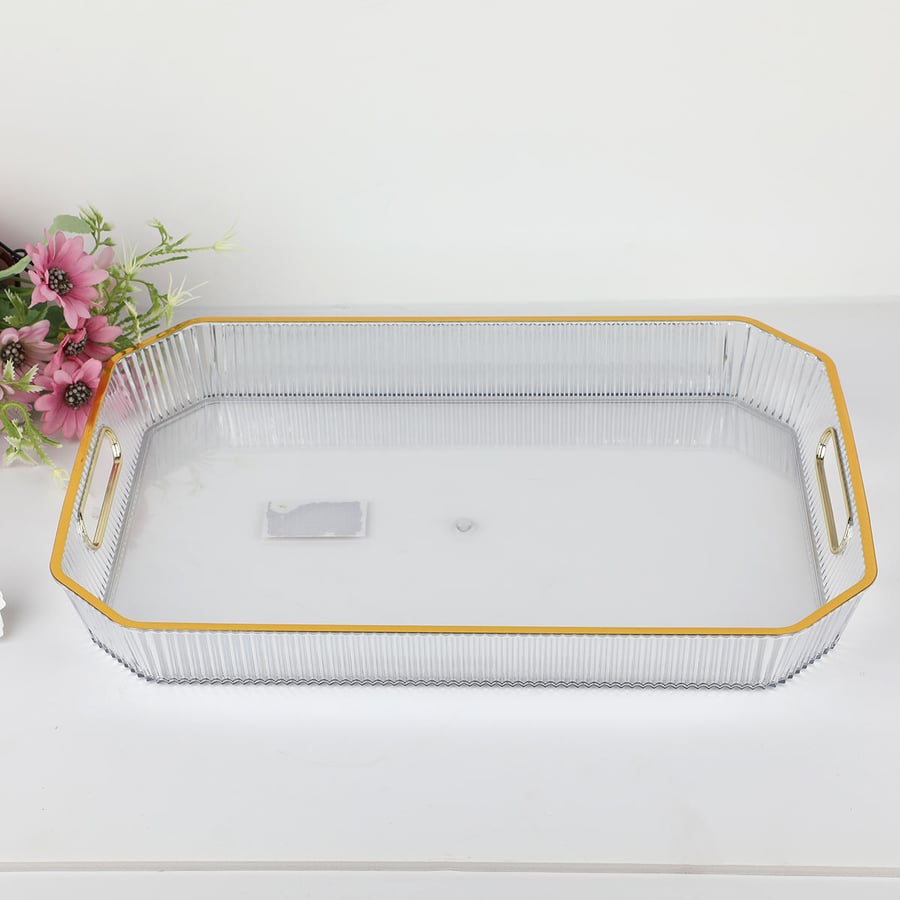 Acrylic tray rectangular size 25*37 cm