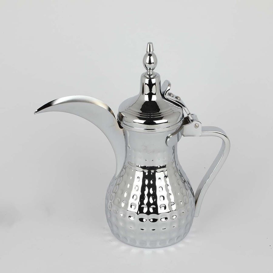 Silver steel dallah, 0.8 liter size