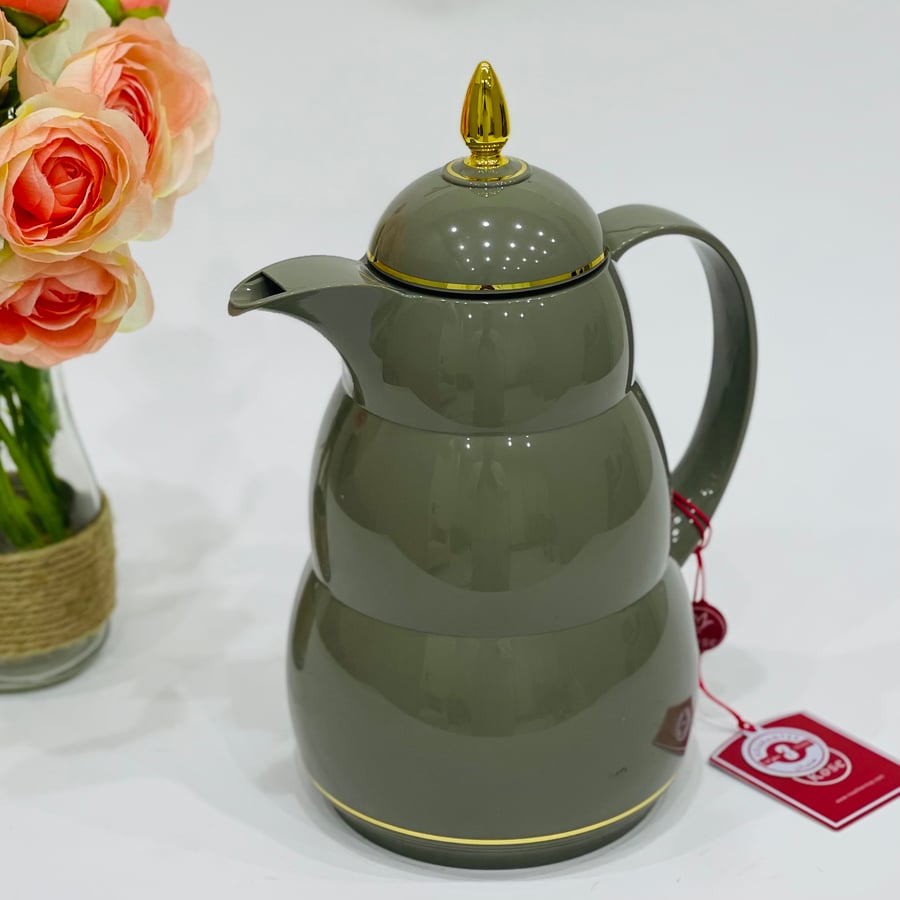 Rose thermos coffee gray color 0.65 liter