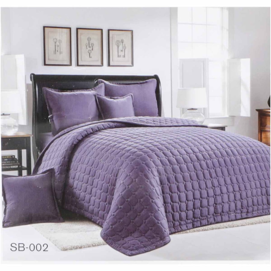 Double bed sheet, plain, compressed, 6 pieces