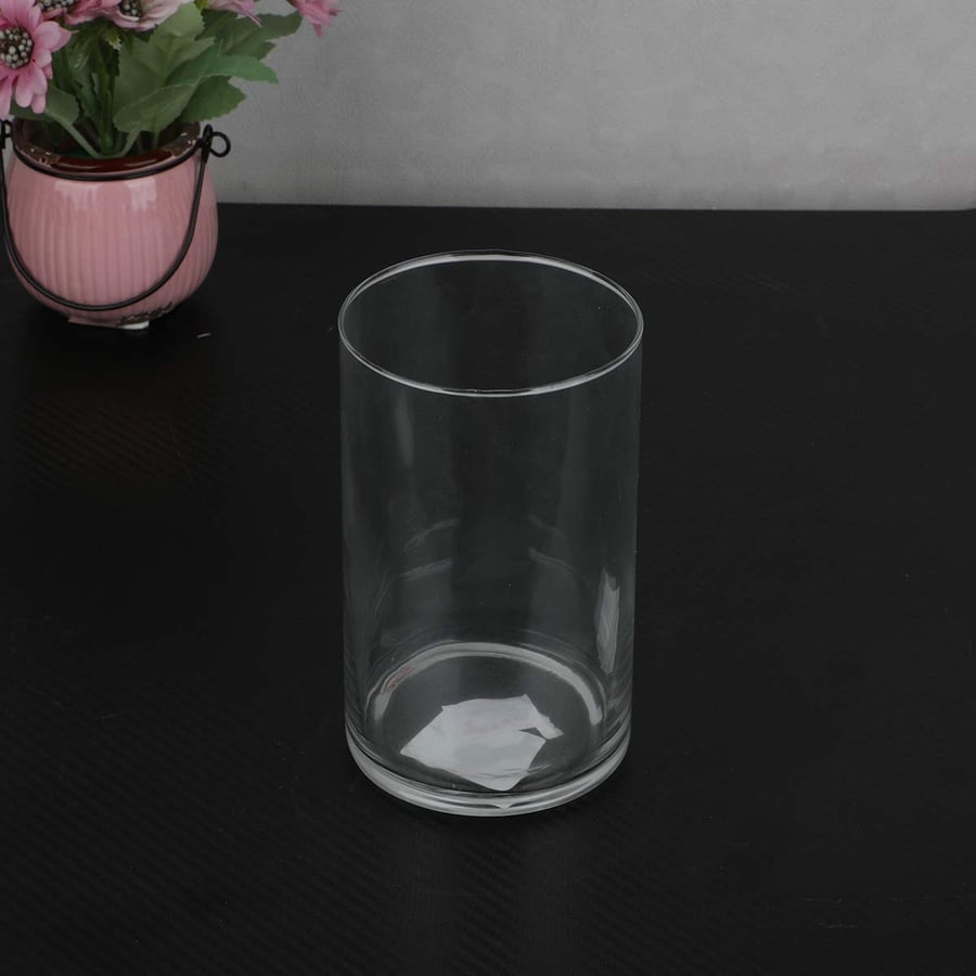 Glass vase height 15 cm