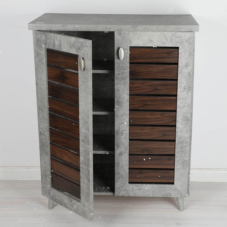 Malaysian gray footwear with brown door, size 80*40*100 cm