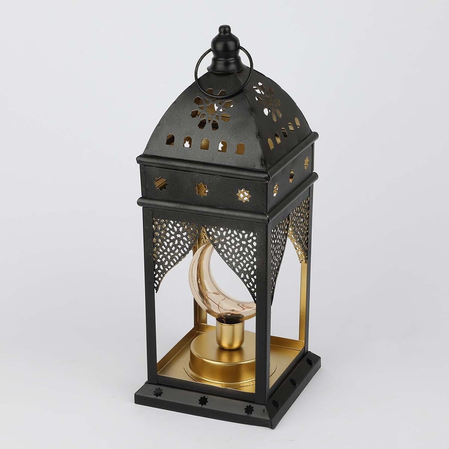 زينة  رمضان شكل فانوس اسود 36 سم