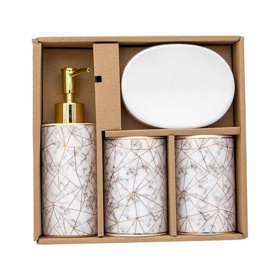 Ceramic bathroom set 4 pieces