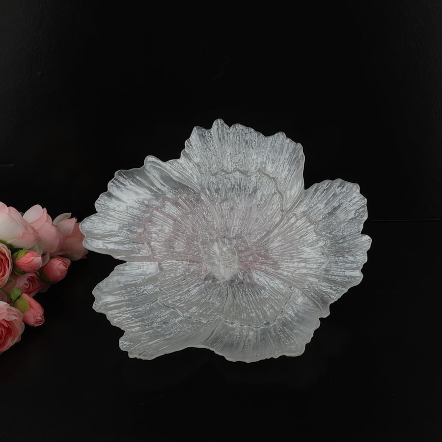 30 cm size glass serving plate