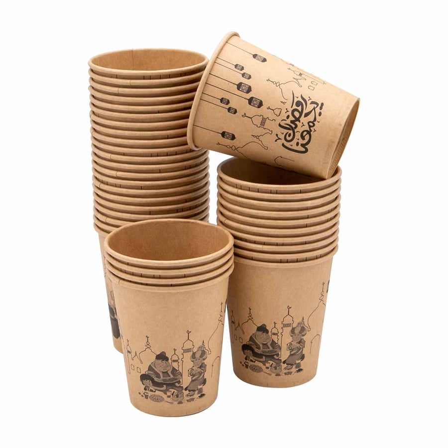 اكواب ورقية 8 انز 36 كوب رمضاني
