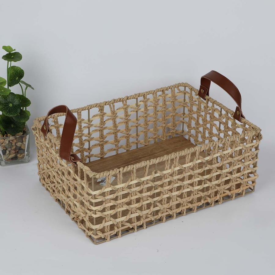 Rectangular ceramic basket size 35*14*25 cm