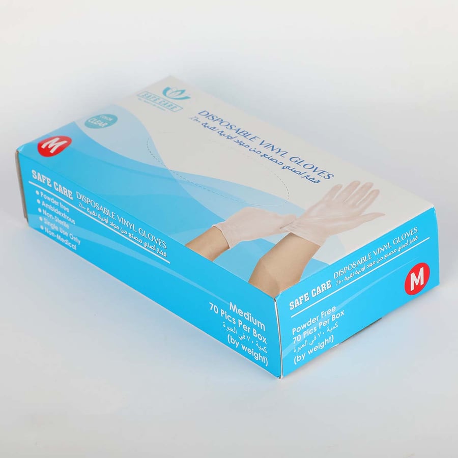 قفازات استخدام مرة وحدة 70حبة M