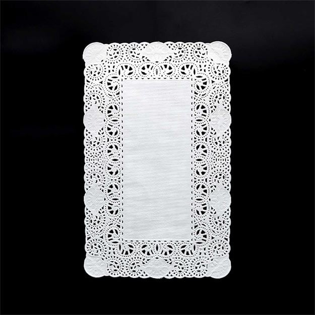 Luxurious paper tablecloth 25*35 cm decorated