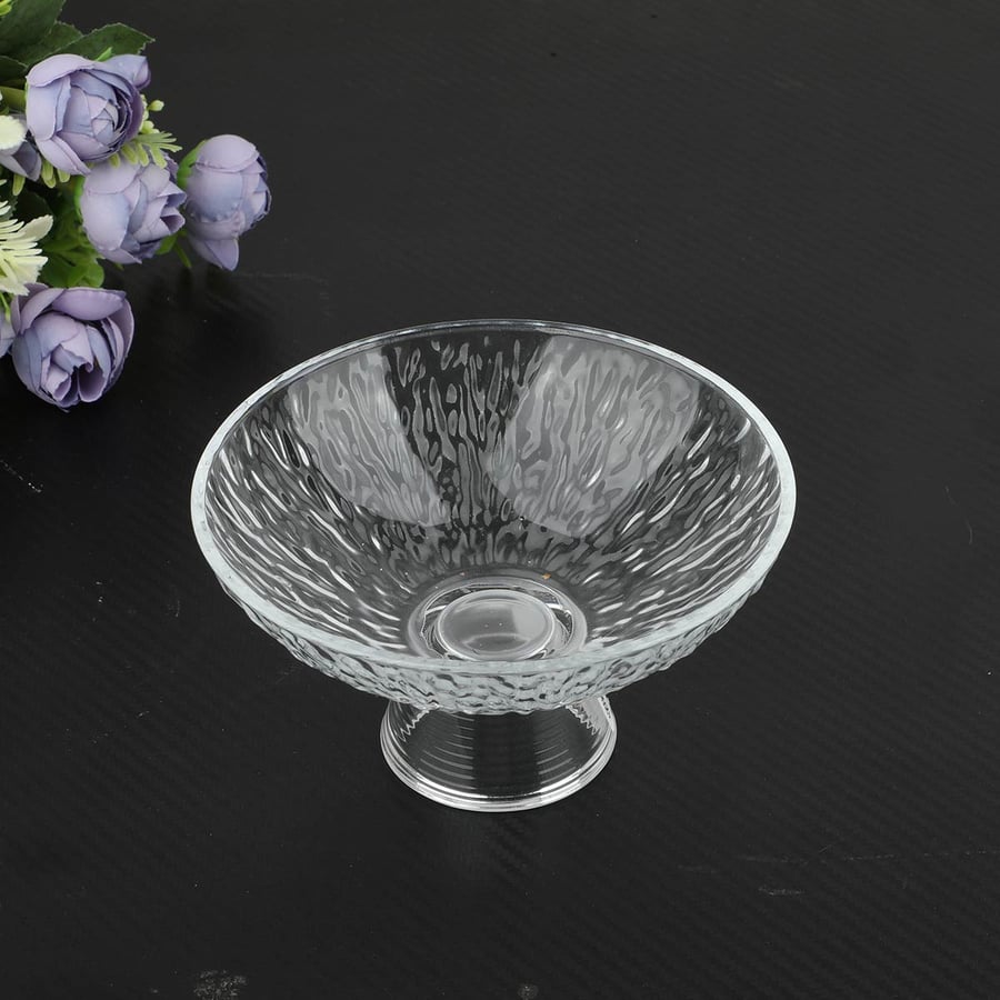 Glass bowl with a base, size 15*8 cm