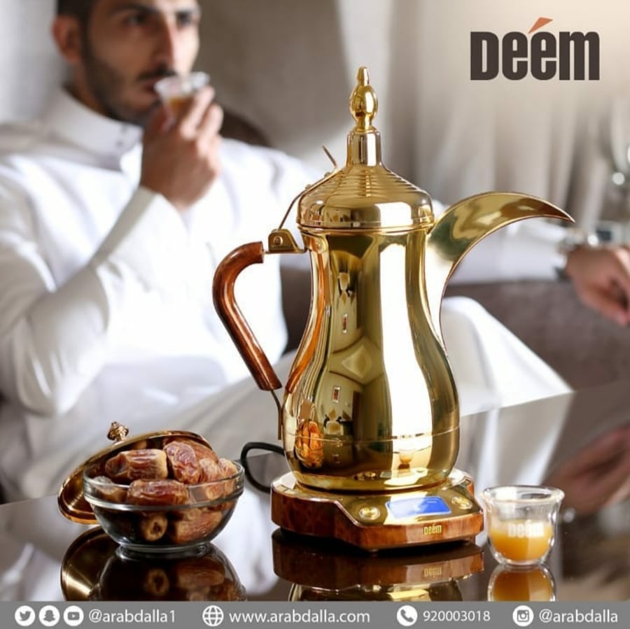 الدلة الذهبية الكهربائية 1000مل
