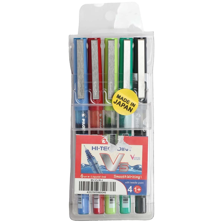Pilot liquid pen set 5 pens