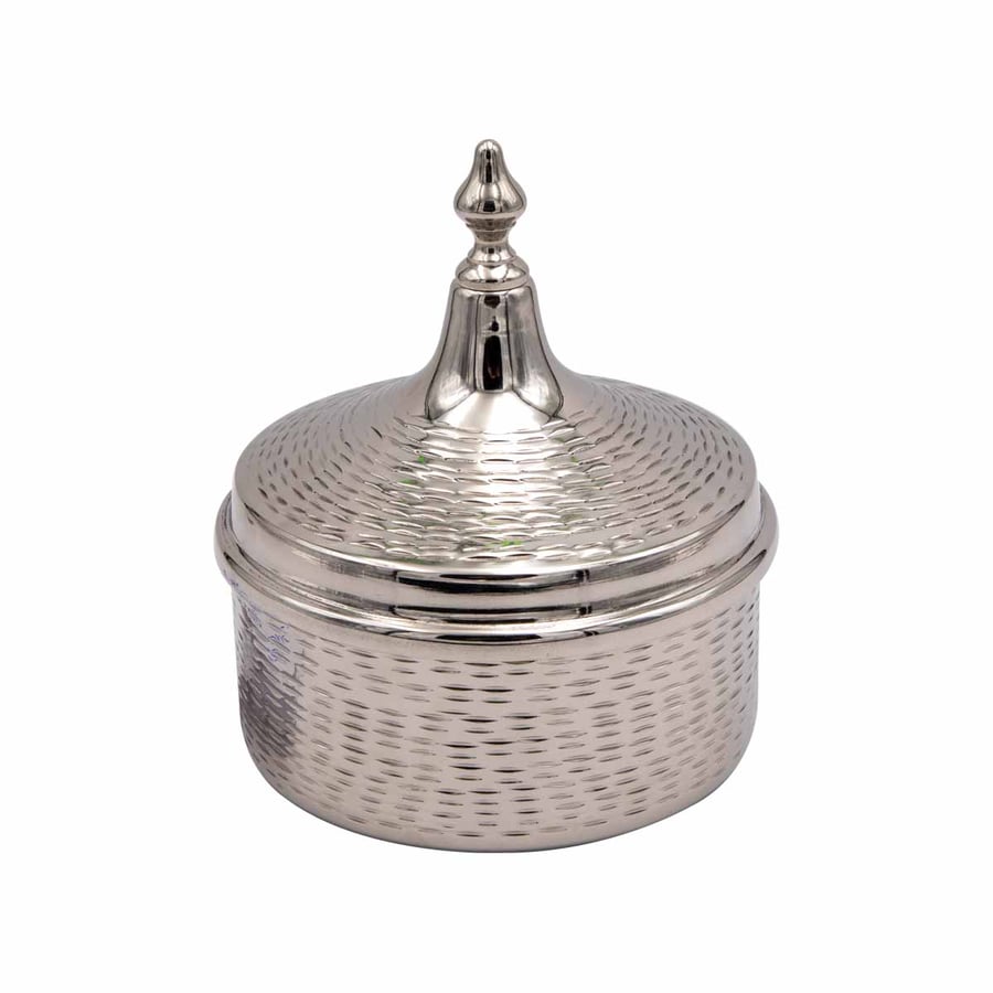Bedouin date palm silver copper with cover