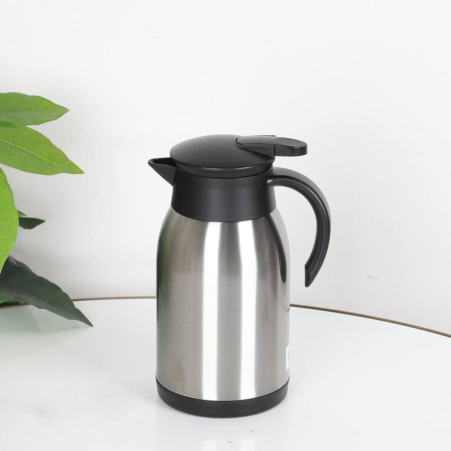 Stainless steel thermos with plastic hand 1 liter