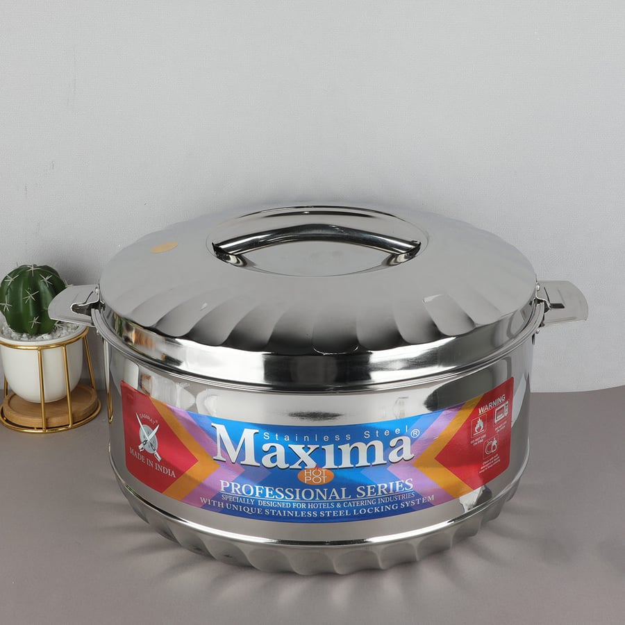 Maxima Indian steel food container 15-liter size