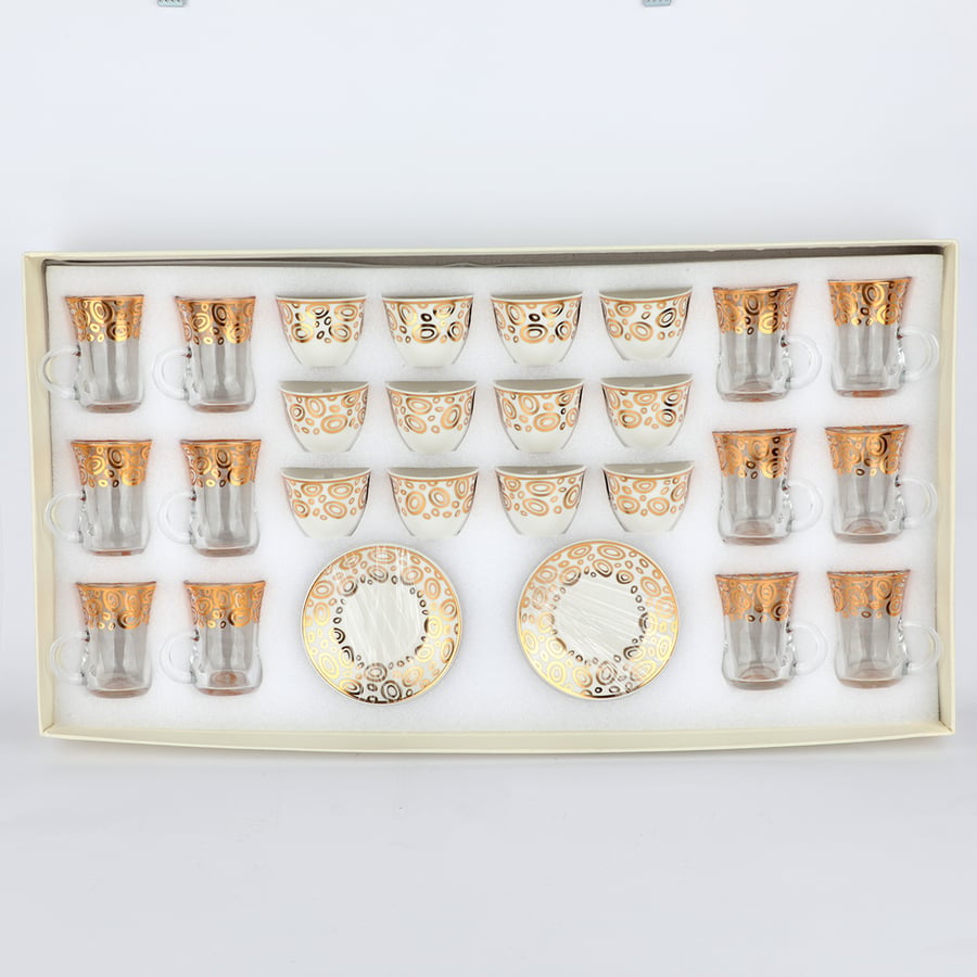Set of cups + mugs + plates 36 pieces
