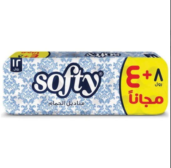 مناديل حمام سوفتي12 رول صغير