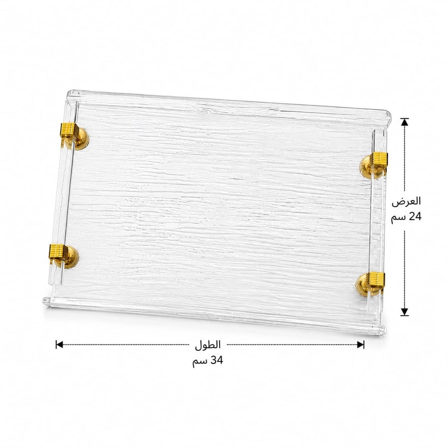 تبسي أكريليك شفاف