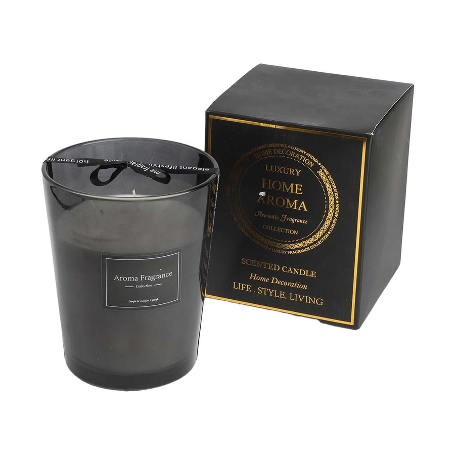 شمع معطرة بكاس ارتفاع 16 سم