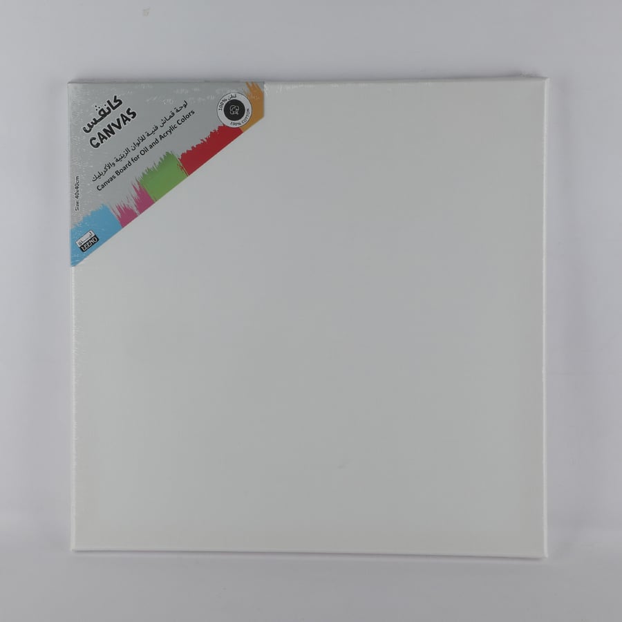 Canvas painting, size 50 * 50 cm, white