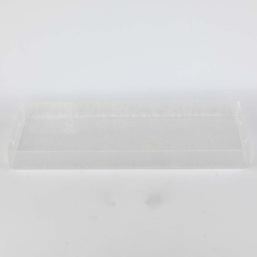 Acrylic tray rectangular size 20*46 cm