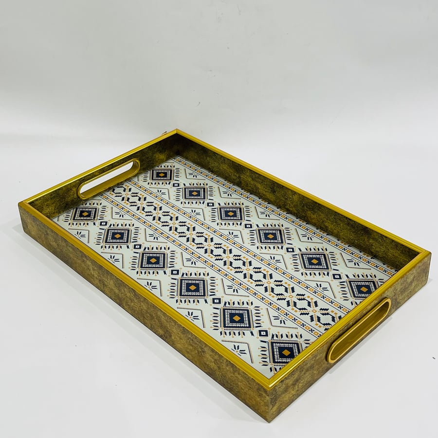 Golden rectangular towel 40*25 cm