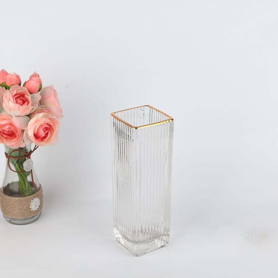 Glass vase size 19*8 cm