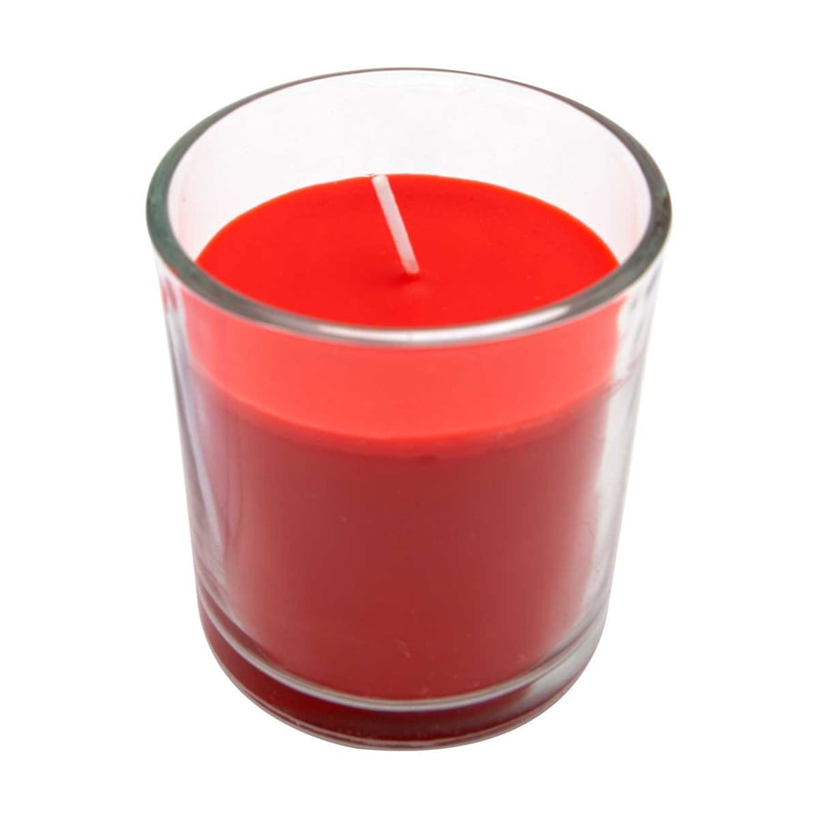 شمع معطر بكاس دائري وسط