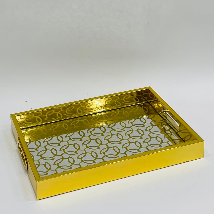 طوفرية مستطيل ذهبي مقاس 40*30 سم